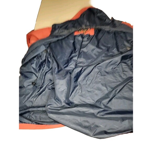 Timberland Jacket Mens Medium Rust Red Raincoat Waterproof with Hood EUC - Picture 6 of 7